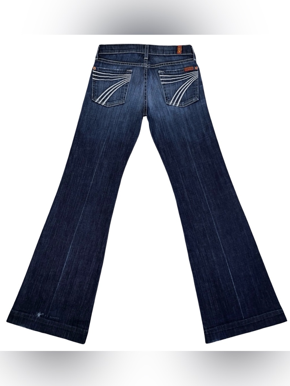 7 For All Mankind Vintage Dojo Flip Flop Flare Jeans, Size 24